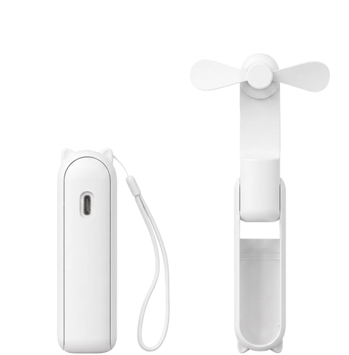 Mini Ventilateur de Poche Pliable - Charge Type-C - Mon Ventilateur portable batterie externe